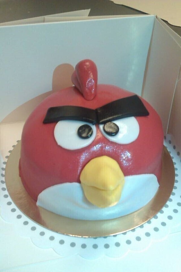 Angry birds taart